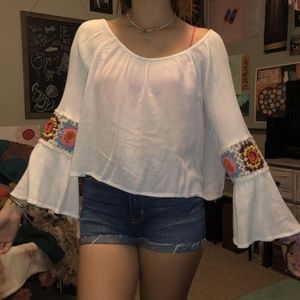 Bell Sleeve Peasant Top